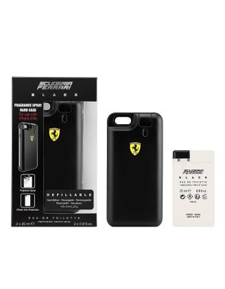 Ferrari Black Scuderia 2 X 25Ml +  Carcasa Iphone 6